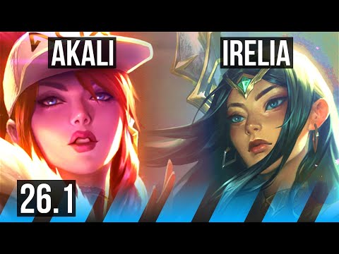 AKALI vs IRELIA (MID) | Perfect KDA: 13/0/8 | EUW Master | 26.1