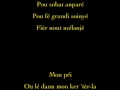 Davy Sicard - Mon péi (Paroles)