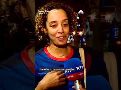 Cape Verde celebrates first-ever goal in a World Cup