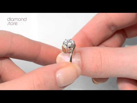 UT20-322IXU3A - Classic Certified 1.00CT Leah 18K Gold Engagement Ring G/VS1