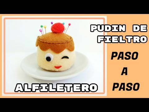 Cómo hacer un Alfiletero de Fieltro de Pudin de Chocolate - YouTube