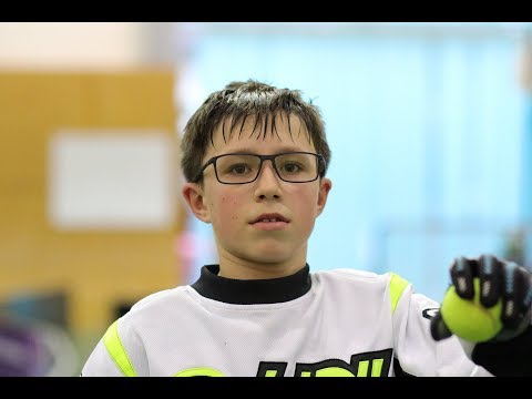 19.11.2017 trestná střílení FBC Říčany Mladší žáci Bílí x BLACK ANGELS 2006