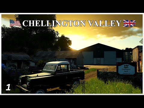 An American Farmer Moves to England | Chellington Valley | Farming Simulator 19 | Episode 1