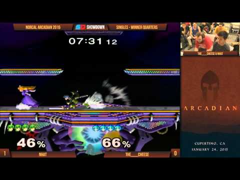 NorCal Arcadian 2015 - Singles - Winner Quarters: Nhat (Marth) vs The___Cheese (C. Falcon, Peach)