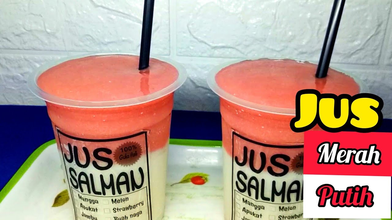 IDE JUALAN JUS || Cara Membuat Jus Merah Putih || Jambu & Sirsak