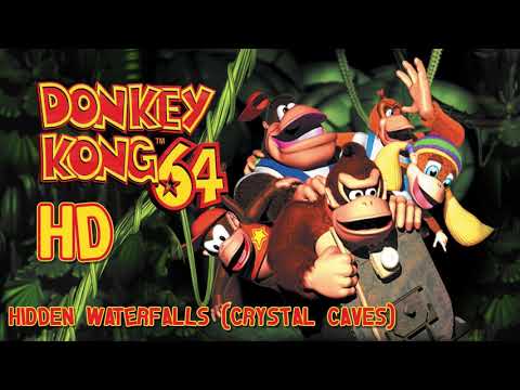 Donkey Kong 64: Hidden Waterfalls (Crystal Caves) HD