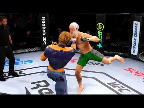 Booster Gold vs. Old Bruce Lee - EA sports UFC 4