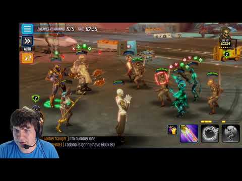 War Offense - 336k Black Order vs 439k Asgardians - Marvel Strike Force