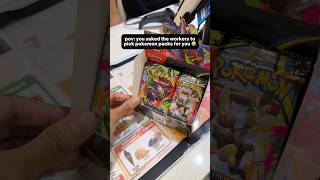 pov: you asked the workers to pick pokemon packs for you 6 😭 #pokemon #pokemontcg #pokemoncards