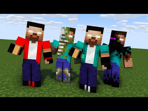 MONSTER SCHOOL : SKIRRI HEROBRINE BROTHERS - MINECRAFT ANIMATION