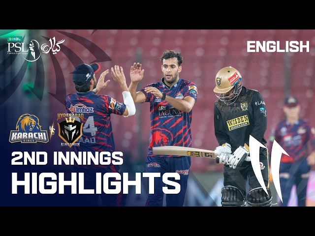 2nd Innings Highlights | Karachi Kings vs Hyderabad Kingsmen | English | M 20 | HBL PSL 11 | MZB1K 2nd Innings Highlights | Karachi Kings vs Hyderabad Kingsmen | English | M 20 | HBL PSL 11 | MZB1K