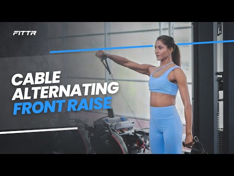 Cable Alternating Front Raise