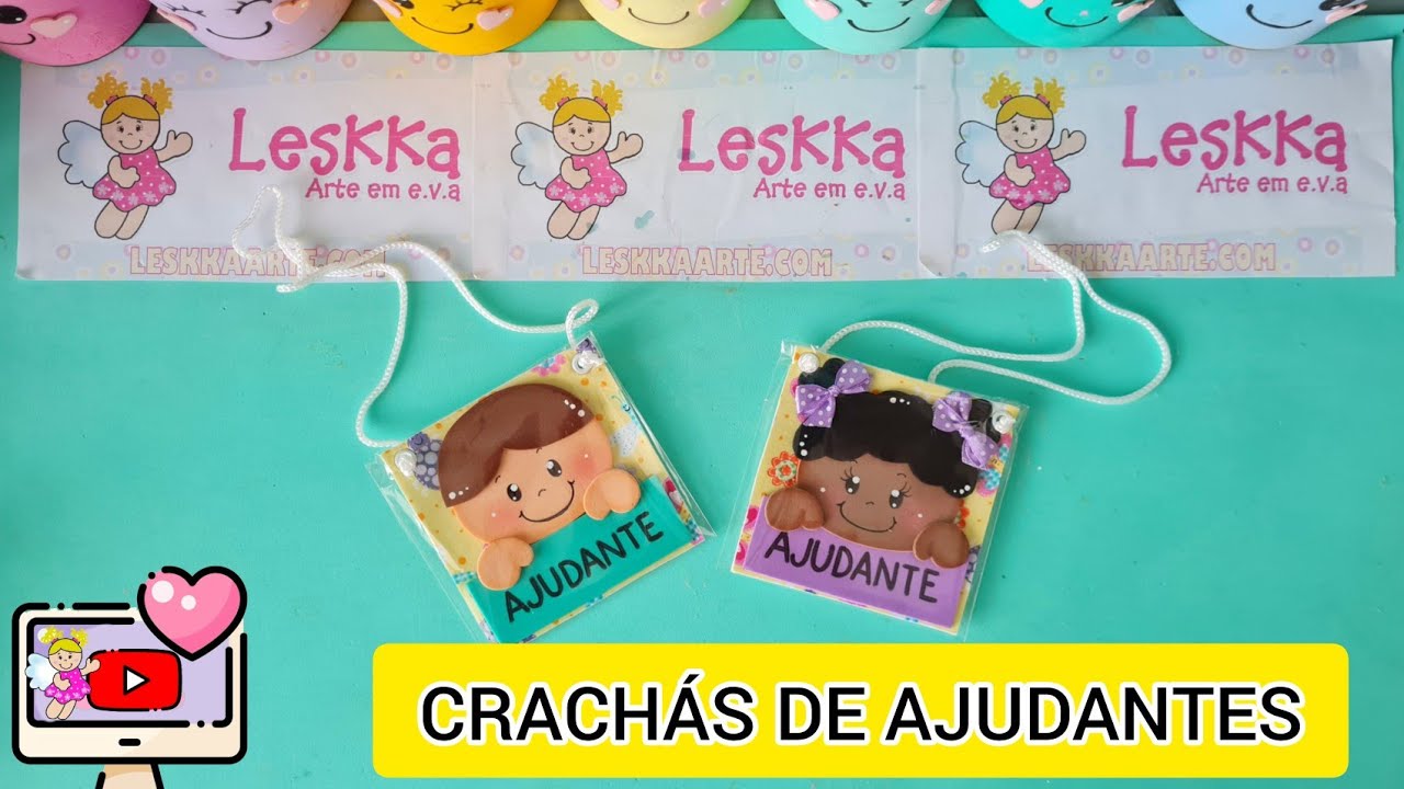 DIY - RECURSO PEDAGÓGICO: CRACHÁS DE AJUDANTES DO DIA