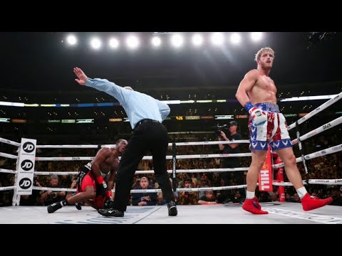 KSI breaks down in tears as he defeats Logan Paul on points in wild six-round LA thriller