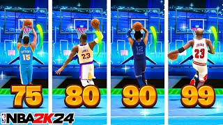 The BEST DUNK ANIMATIONS For ALL DUNK RATINGS + BUILDS in NBA 2K24 (NEVER GET BLOCKED)