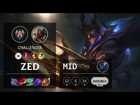 Zed Mid vs Lissandra - KR Challenger Patch 11.23