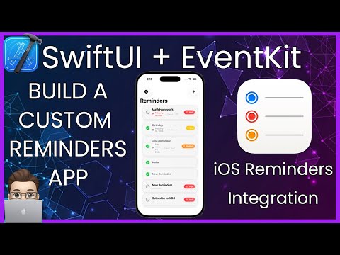 SwiftUI Reminders with EventKit — Custom UI, Priorities & Due Dates (Xcode Tutorial)