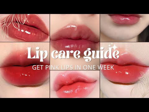 Get Naturally Pink, Soft & Glossy Lips in 1 Week 💋 | Full Lip Care Routine at Home 
