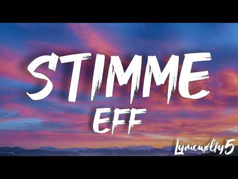 Stimme - EFF(lyrics)