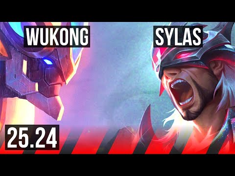 WUKONG vs SYLAS (TOP) | Good KDA: 14/1/9 | NA Grandmaster | 25.24
