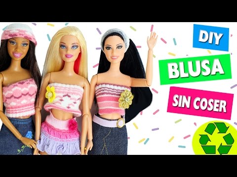 Cómo hacer blusas sin coser para muñecas