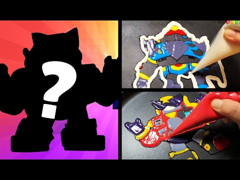 Brawl stars Pancake art Challenge-DIY Surge, Mecha Paladin Surge, Surge, How to make pancake art