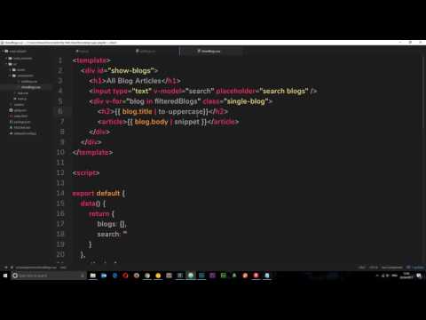 Vue JS 2 Tutorial 37 Registering Things Locally