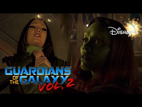 Guardians Of The Galaxy 2 | Gamora Attacks Mantis Scene | Disney+ [2017]