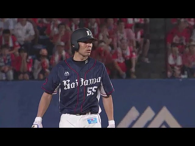 【7回表】変化球をうまく打ち返した!! ライオンズ・秋山の逆転タイムリー2ベース!! 2018/8/22 M-L