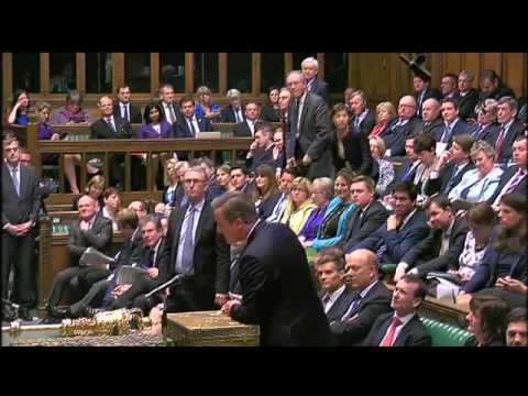 PMQs Rees Mogg asks Cameron about UK migration figures BBC News