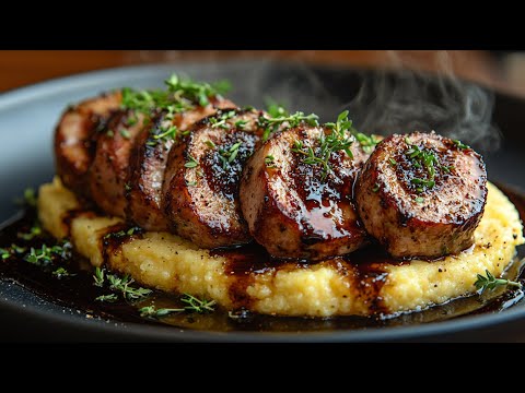 Schweinefilet in Balsamico-Feigen-Soße. Dieses Rezept schmeckt wie im Restaurant!