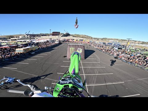 Dirt Bike cuts out off Freestyle Ramp (Bad Gas) - Day by Slay #38