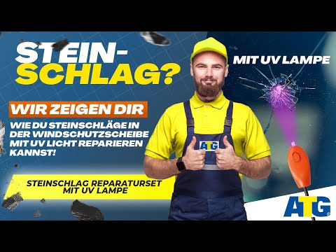 ATG Steinschlag Reparaturset mit UV-Lampe | Autoglas unsichtbar & dauerhaft reparieren