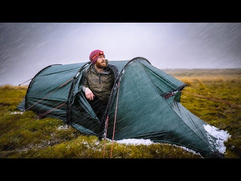 The Worst Mountain Storm I have Ever Camped In - Heavy Rain Camping