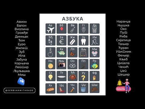Serbian Alphabet | Azbuka | Азбука