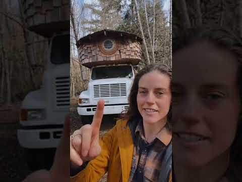 Woman Builds Housetruck in the Forest