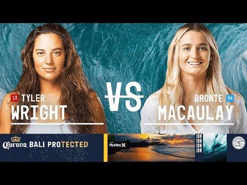 Tyler Wright vs. Bronte Macaulay - Round Two, Heat 2 - Corona Bali Protected - Women's 2018