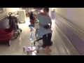 Christmas Light Micah In The Hallway At The Hospital