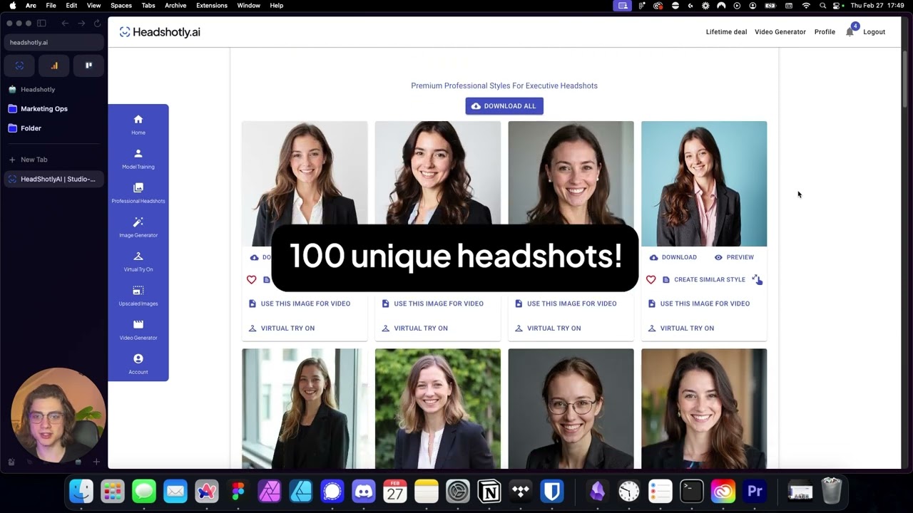 Headshotly.ai video preview