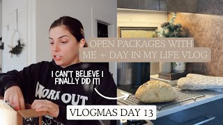 successfully making sourdough for the first time & grocery haul with BIG savings | Vlogmas Day 13