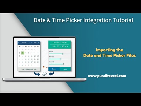 Importing Date and Time Picker Files