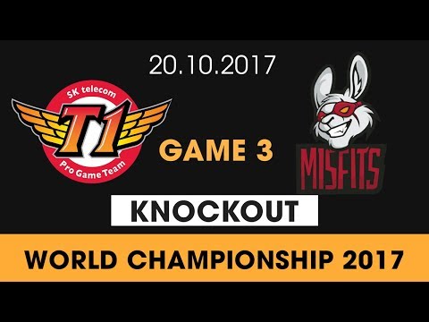 SKT vs MSF Highlights Game 3 [World Championship 2017]  SK Telecom T1 vs Misfits
