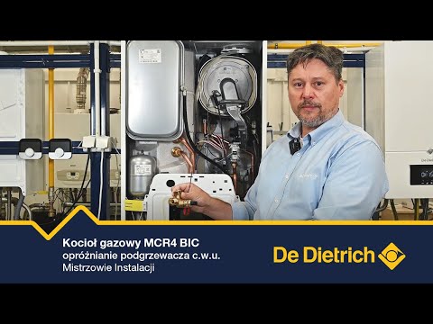 Kocioł gazowy MCR4 BIC - opróżnianie podgrzewacza c.w.u. | Mistrzowie Instalacji