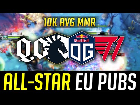 EU Allstar Pubs - 10,000+ AVG MMR - OG, T1, QCY & LIQUID in one game DOTA 2
