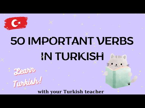 Learn 50 common verbs in Turkish in 4 minute