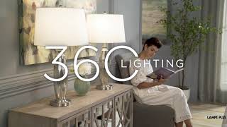 Watch A Video About the Carol Mercury Glass Set of 2 Table Lamps