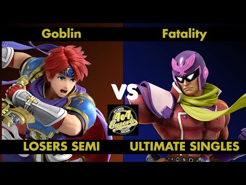 SSBU - 4o4 Smash Monthly 4 - Goblin (Roy) vs GA| Fatality (Captain Falcon) - Losers Semi-Final