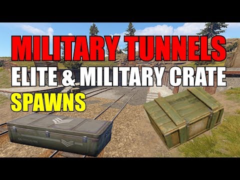 Rust New Military Tunnels | Military & Elite Crates Locations (2018)