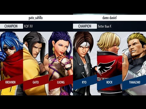 [KOFXV] pato_saltillo (Luong, Gato, Krohnen) vs. damn daniel (Kyo, Rock, Yamazaki) [Ranked Match]