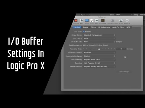 I/O Buffer Settings In Logic Pro X